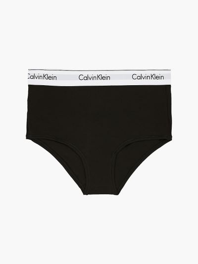 Calvin Klein Underwear HU354975 | Calvin Klein Modern Cotton High Waisted Női Csípő Bugyi Fekete